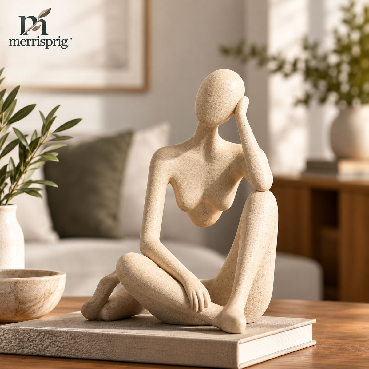 merrisprig Abstract Seated Woman Sculpture