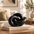 merrisprig Black Abstract Knot Sculpture