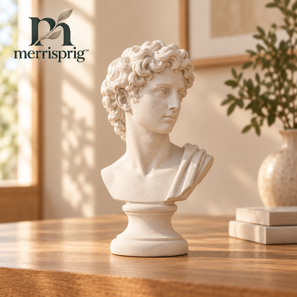 merrisprig Ivory Classical Draped Bust