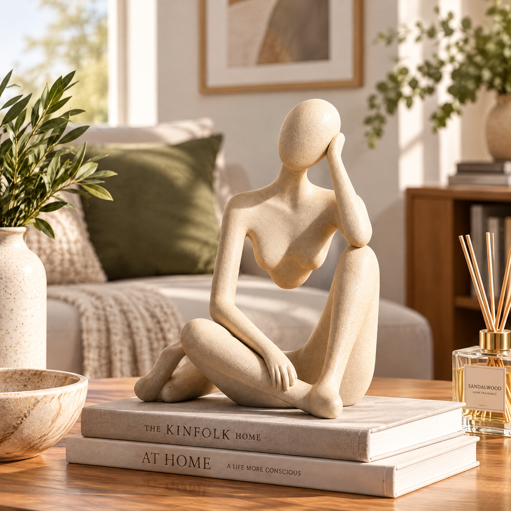 merrisprig Abstract Seated Woman Sculpture