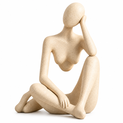 merrisprig Abstract Seated Woman Sculpture