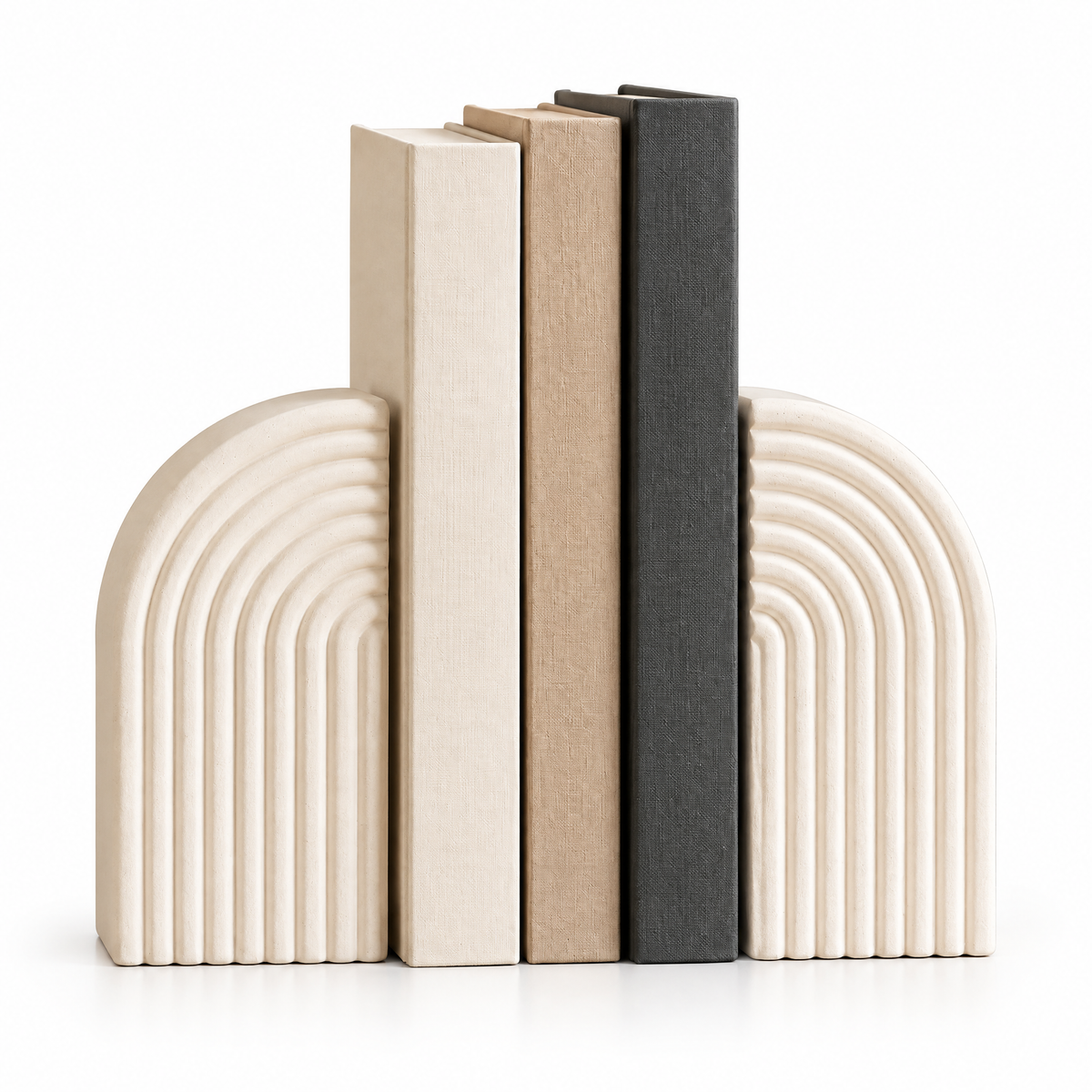 merrisprig Ivory Arch Bookends, Set of 2