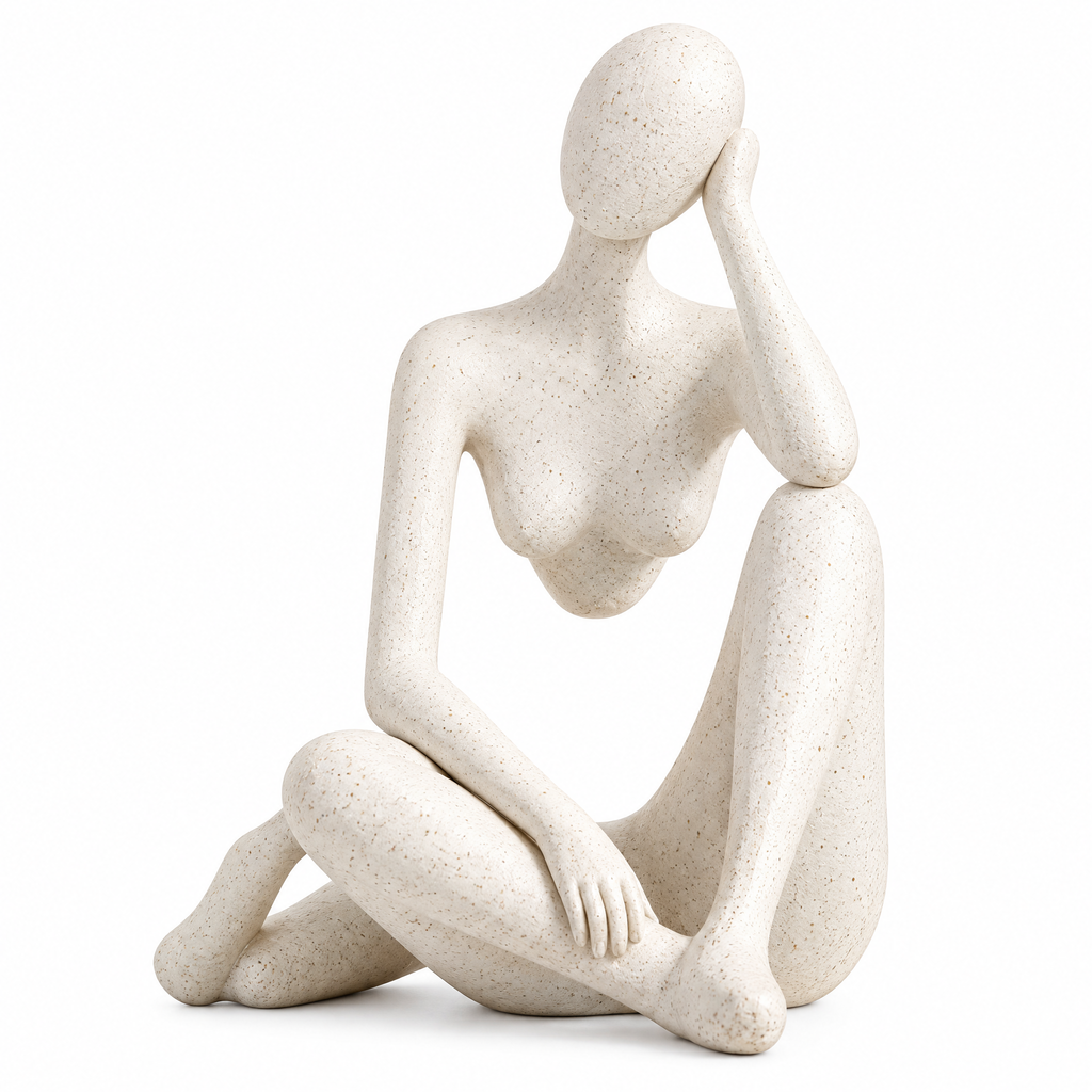 merrisprig Abstract Seated Woman Sculpture