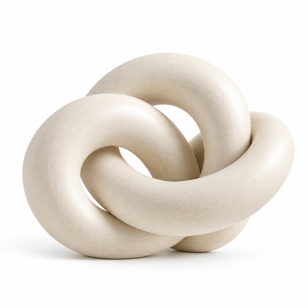 merrisprig Black Abstract Knot Sculpture