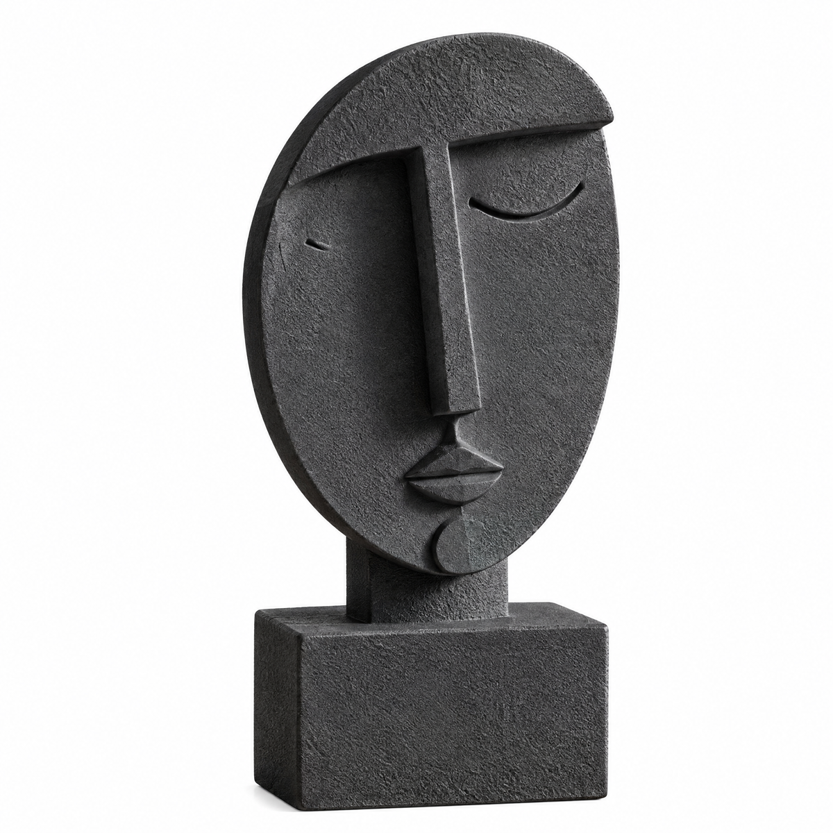 merrisprig Ivory Abstract Face Sculpture