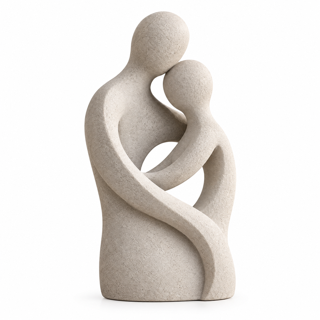 merrisprig Ivory Abstract Embrace Sculpture