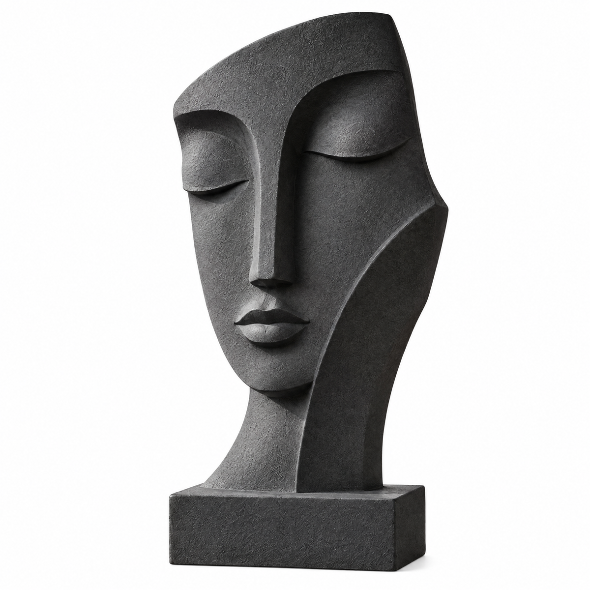 merrisprig Ivory Abstract Resting Face Sculpture