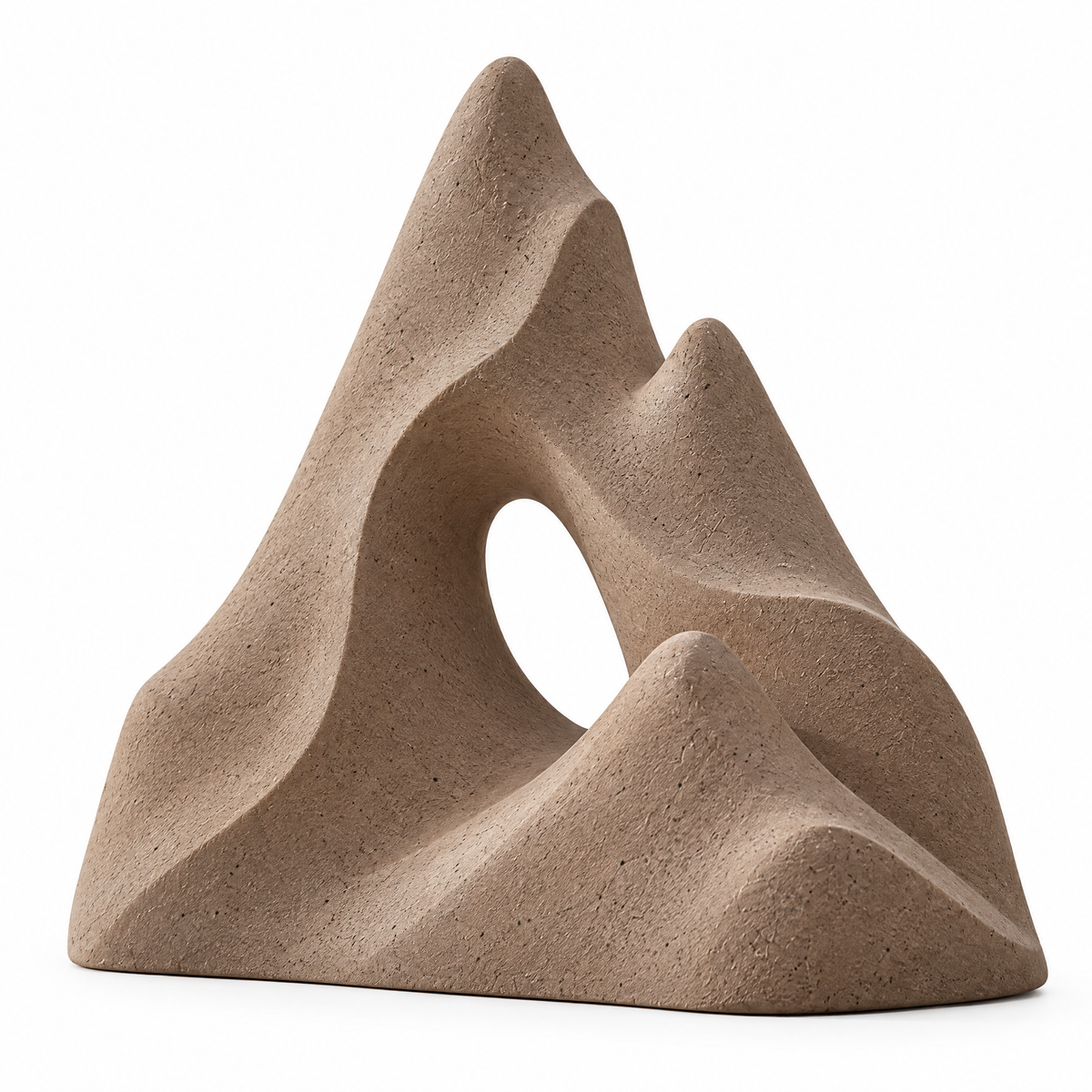 merrisprig Ivory Abstract Mountain Arch Sculpture